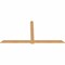 Ekena Millwork Eugene Smooth Timber Gable Bracket, Western Red Cedar, 108"W x 54"H x 1 1/2"D x 5 1/2"F, 12/12 Pitch GBW108X54X0206EUG00SWR - alternate 4